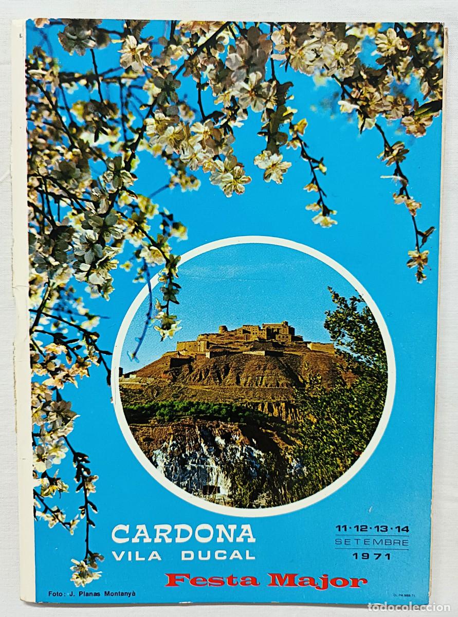 Coleccionismo: PROGRAMA FESTA MAJOR CARDONA A&Ntilde;O 1971