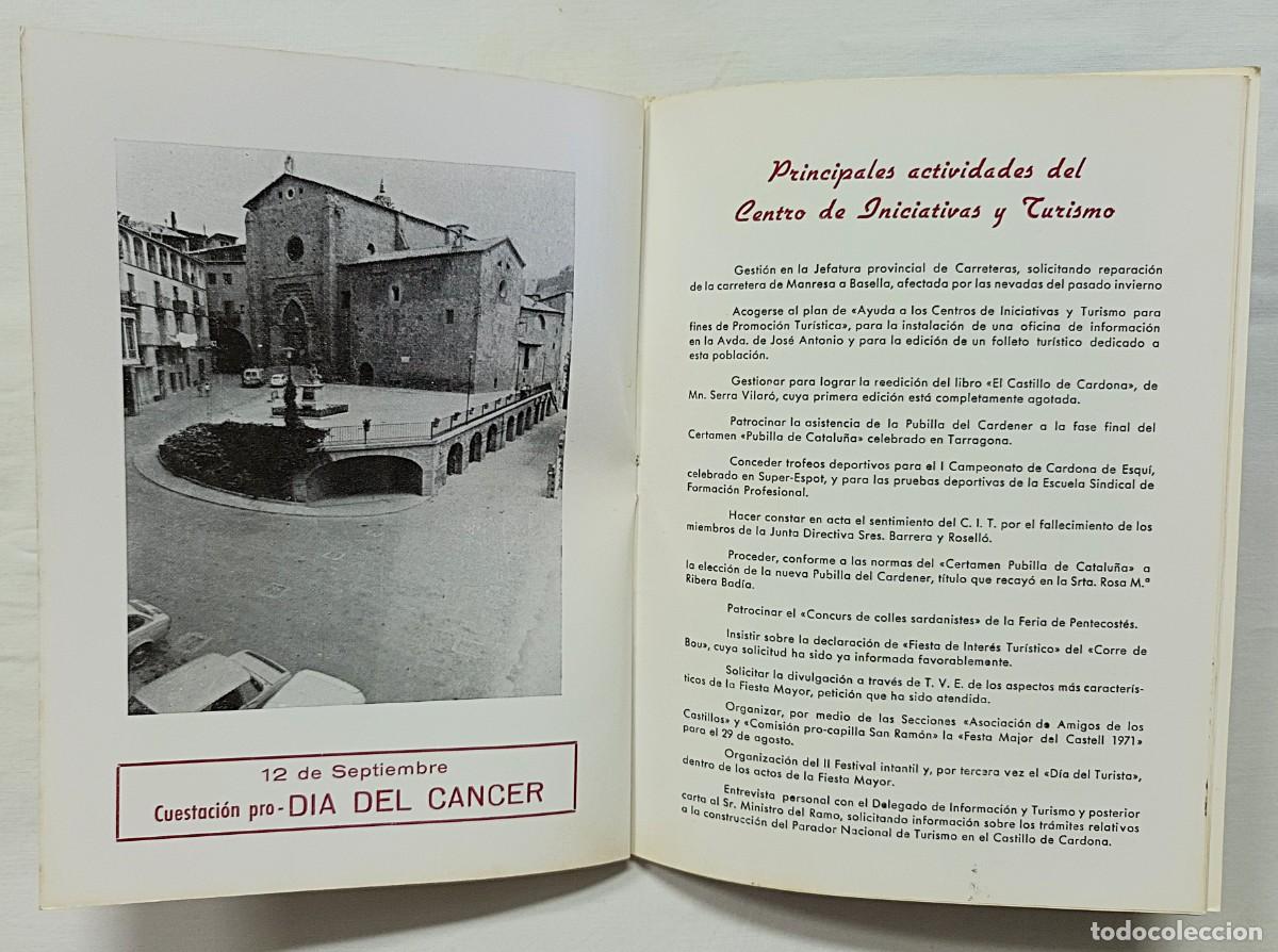 Coleccionismo: PROGRAMA FESTA MAJOR CARDONA A&Ntilde;O 1971 - Foto 6