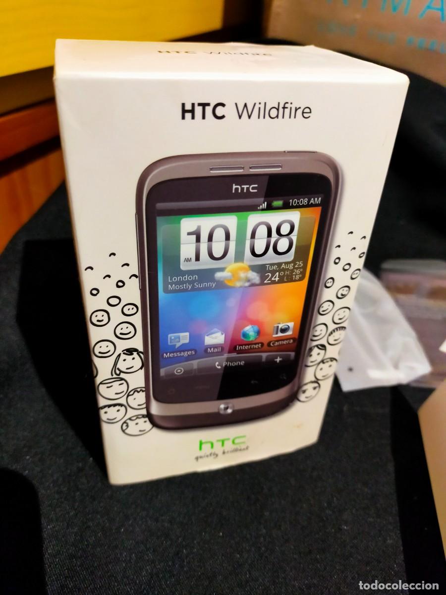 Coleccionismo: CAJA VAC&Iacute;A TEL&Eacute;FONO M&Oacute;VIL. HTC: WILDFIRE. QUALITY BRILLANT. 2010. VER FOTOS
