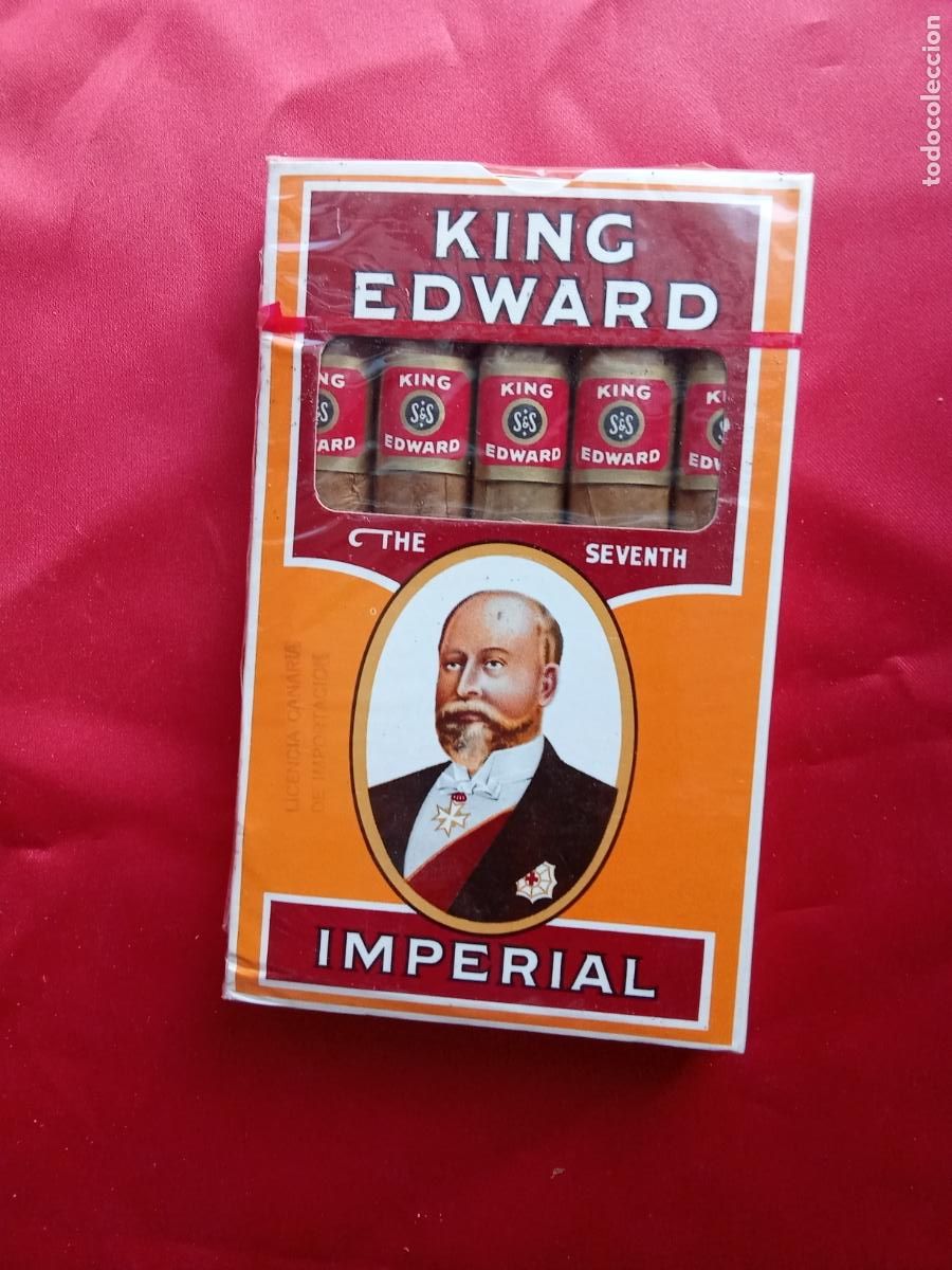 Coleccionismo: Caja de puros King Edward imperial. Caja tabaco