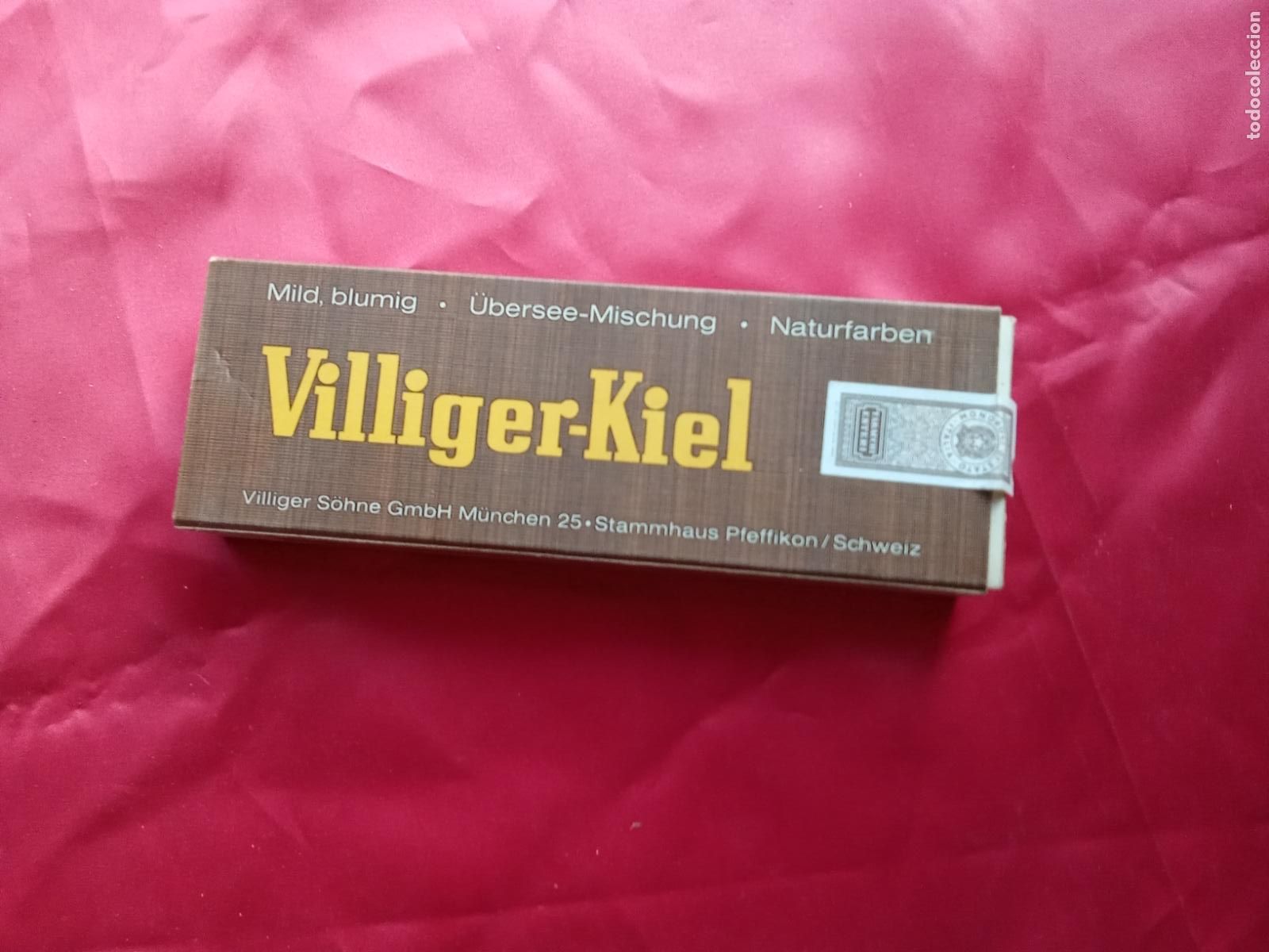 Coleccionismo: Paquete caja puros largos villiger-kiel. Caja tabaco