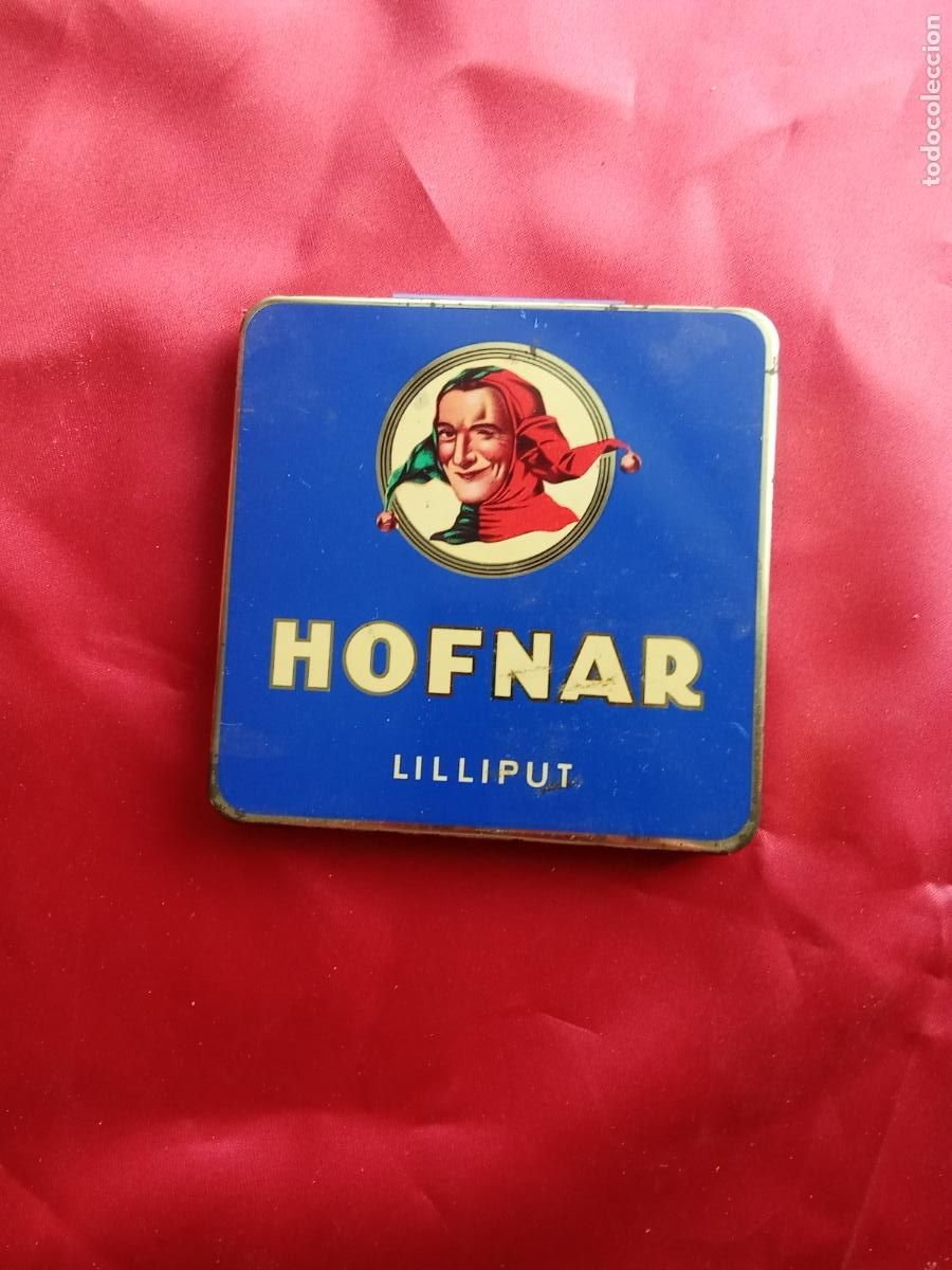 Coleccionismo: Caja metalica puros puritos Hofnar Liliput. Caja tabaco