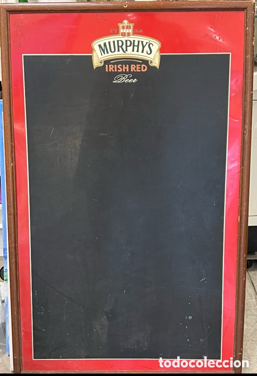Coleccionismo: Pizarra de Bar. Publicidad Beer MURPHY&rsquo;S. Irish Red.