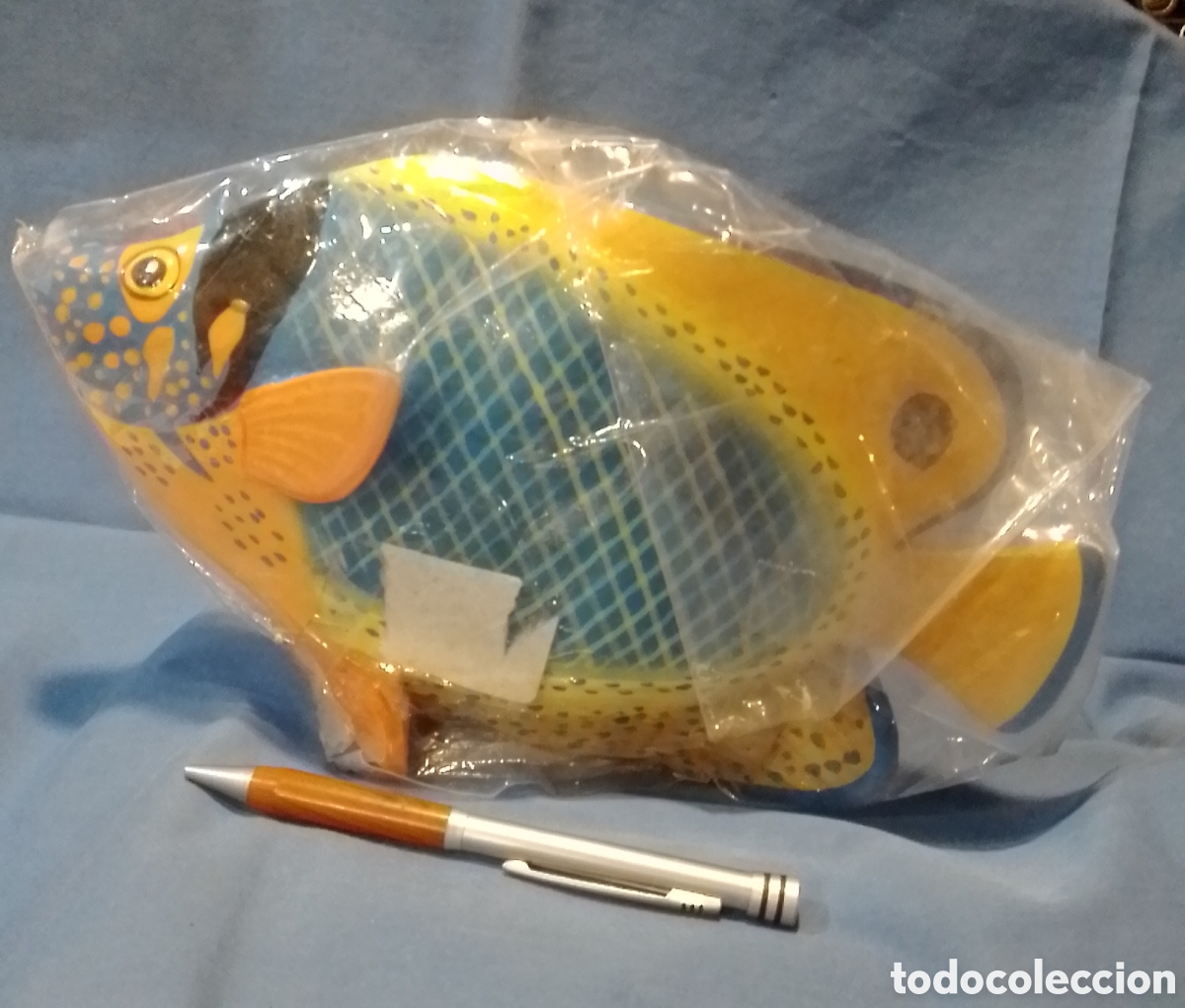 Coleccionismo: 2 figuras de peces de madera - Foto 3