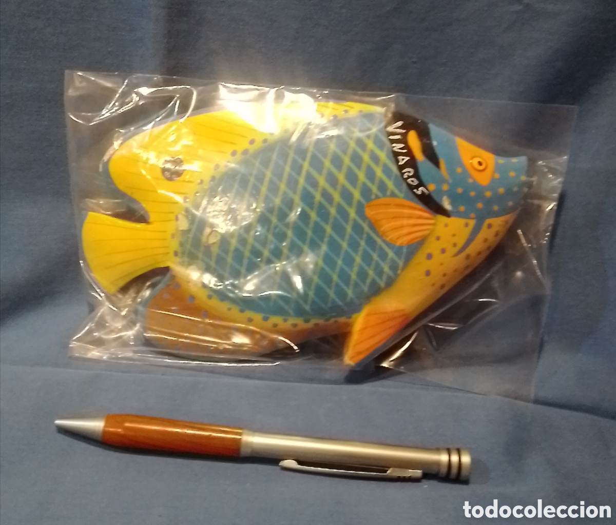 Coleccionismo: 2 figuras de peces de madera - Foto 5