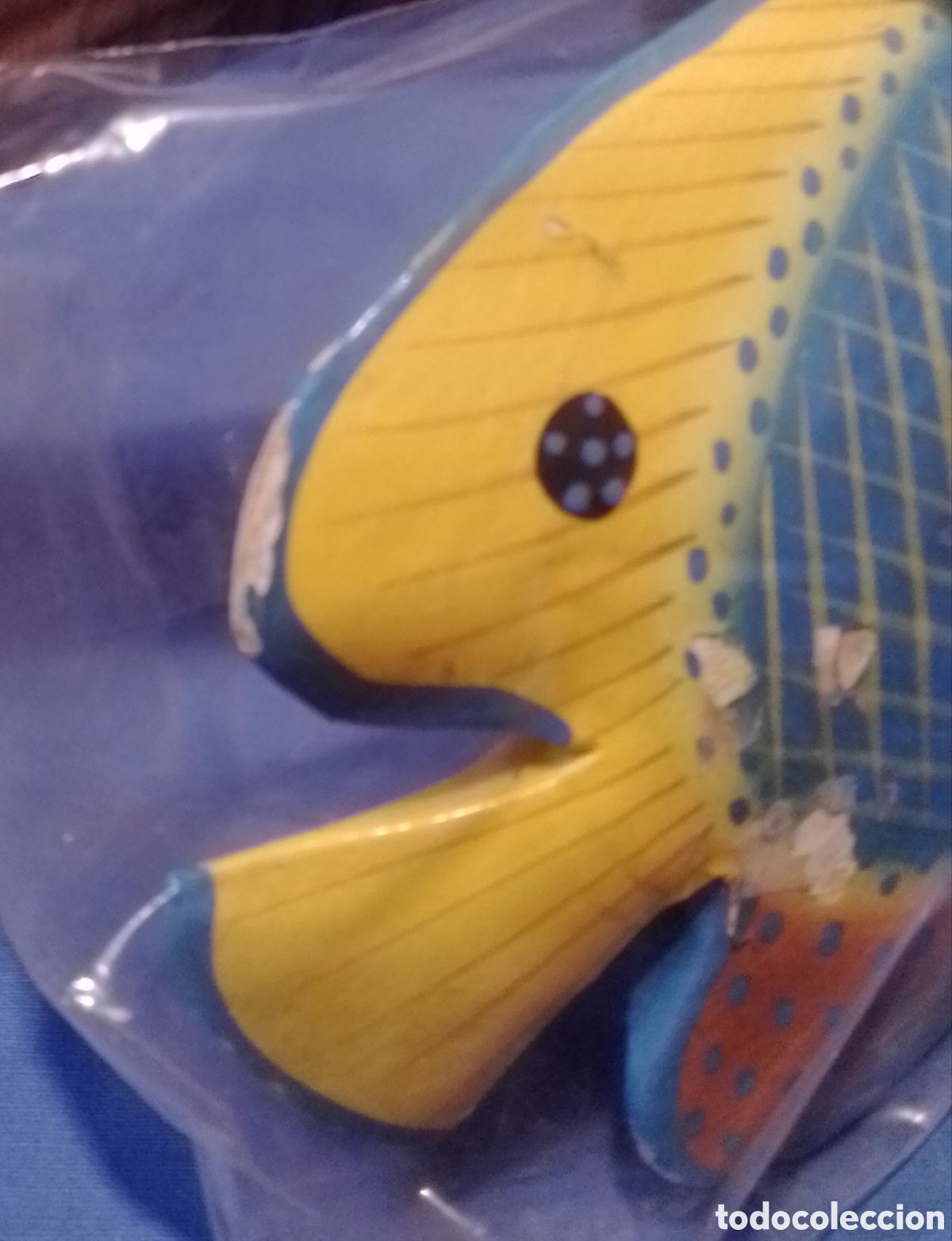 Coleccionismo: 2 figuras de peces de madera - Foto 11