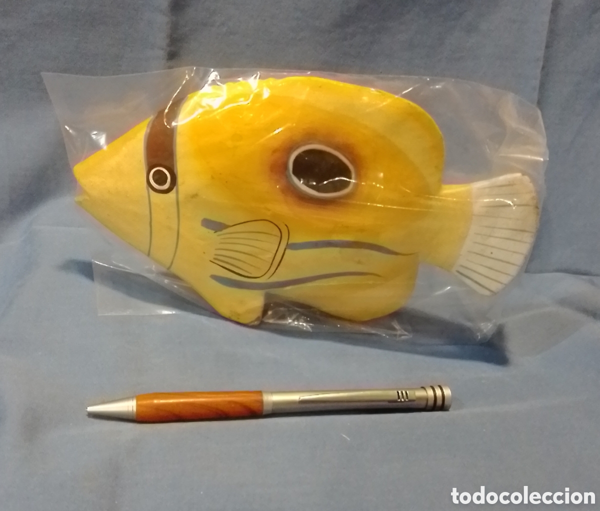 Coleccionismo: Figura de pescado de madera