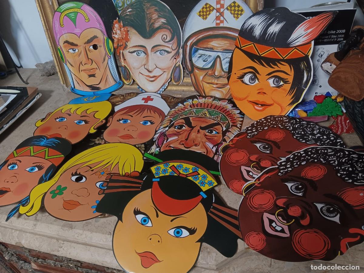 Coleccionismo: caretas infantiles de cart&oacute;n troquelado vintage, t&iacute;picas de los quioscos espa&ntilde;oles de los a&ntilde;os 60, 7