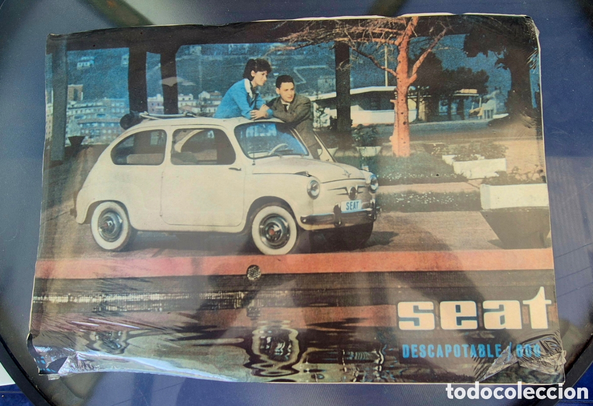 Coleccionismo: Lamina Seat 600 Descapotable