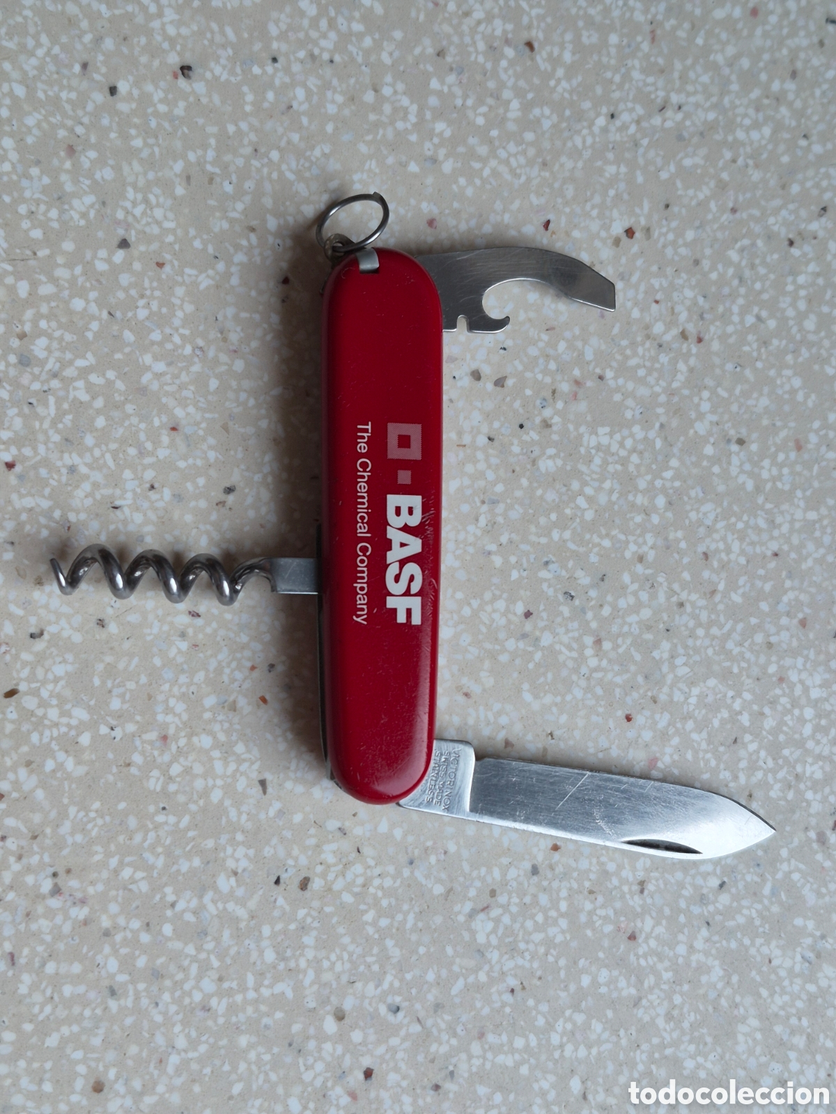 Coleccionismo: Navaja Multiusos Victorinox Publicidad BASF Officier Suisse - 8 cm.