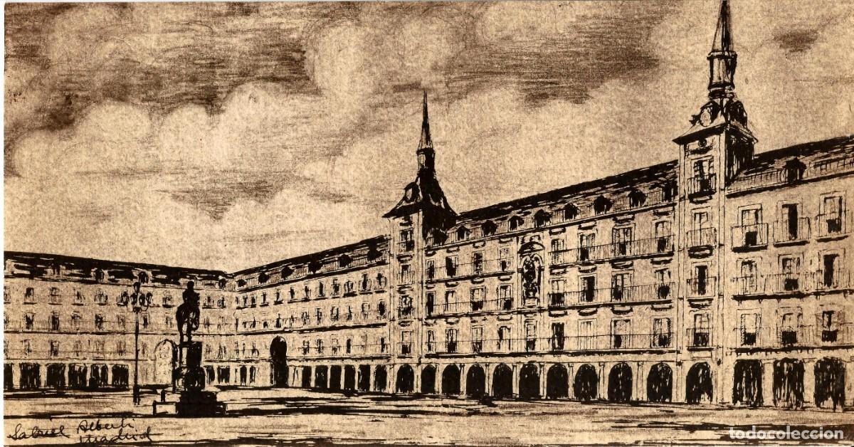 Coleccionismo: GABRIEL ALBERTI MADRID FUE DE MANUEL CLAVERO AREVALO MINISTRO 35X18 FELICITACION AL REVERSO C34