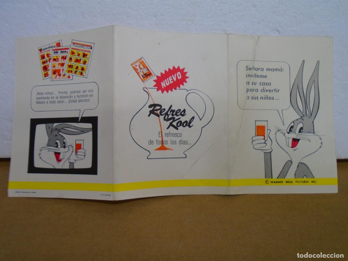 Coleccionismo: REFRES-KOLL.ANTIGUO FOLLETO PUBLICITARIO(TRIPTICO)1967 BUGS BUNNY,WARNER BROS.