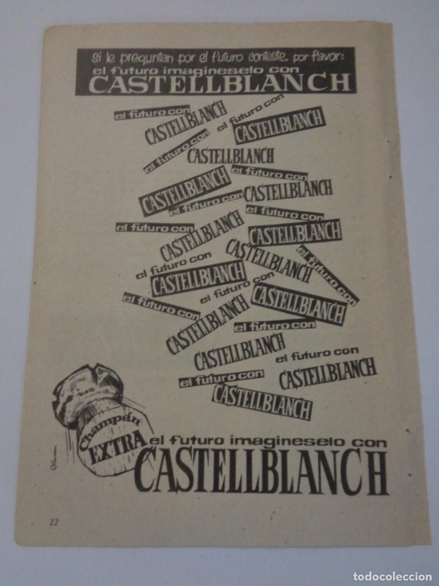 Coleccionismo: HOJA DE REVISTA CON ANUNCIO DE CHAMPAN CASTELLBLANCH . A&Ntilde;OS 50