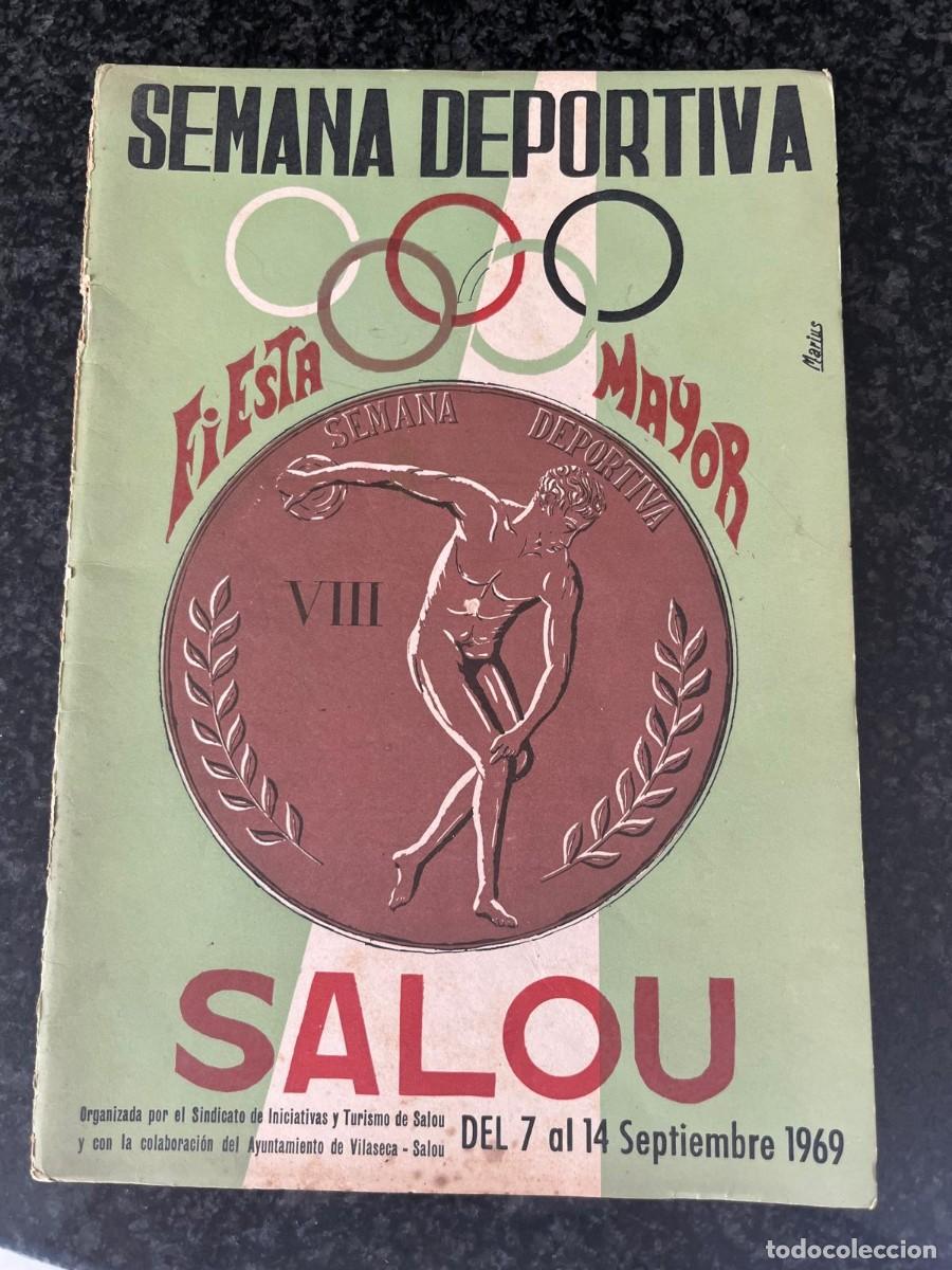 Coleccionismo: programa semana deportiva fiesta mayor Salou 1969 Tarragona