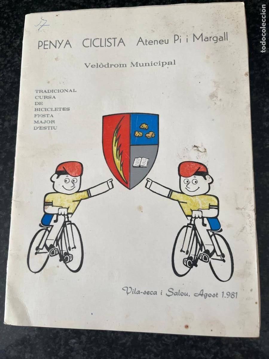 Coleccionismo: programa Penya Ciclista Ateneu Pi i Margall Vilaseca i Salou 1981