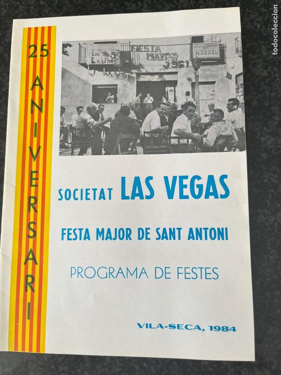 Coleccionismo: 25 aniversari societat Las Vegas Vilaseca 1984