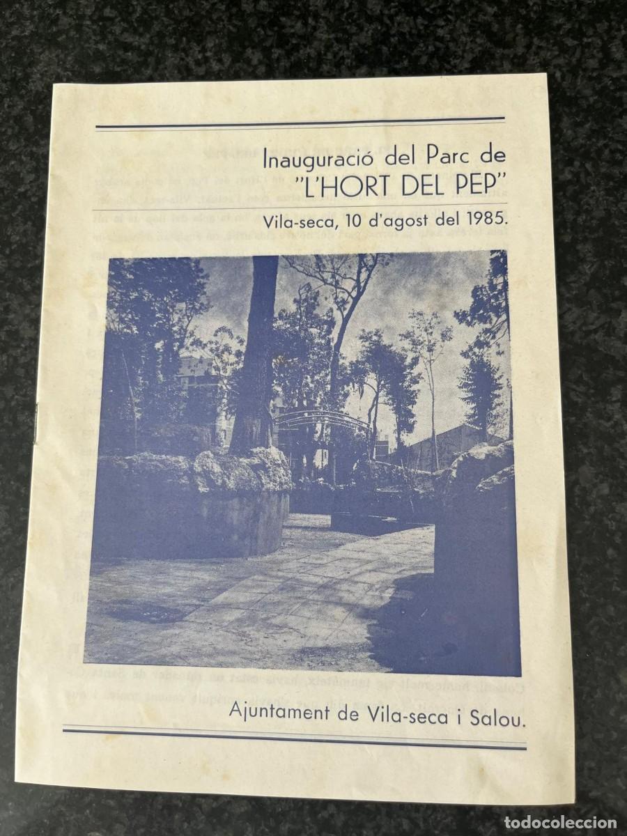 Coleccionismo: inauguraci&oacute; del Parc de l'Hort del Pep Vilaseca Tarragona 1985