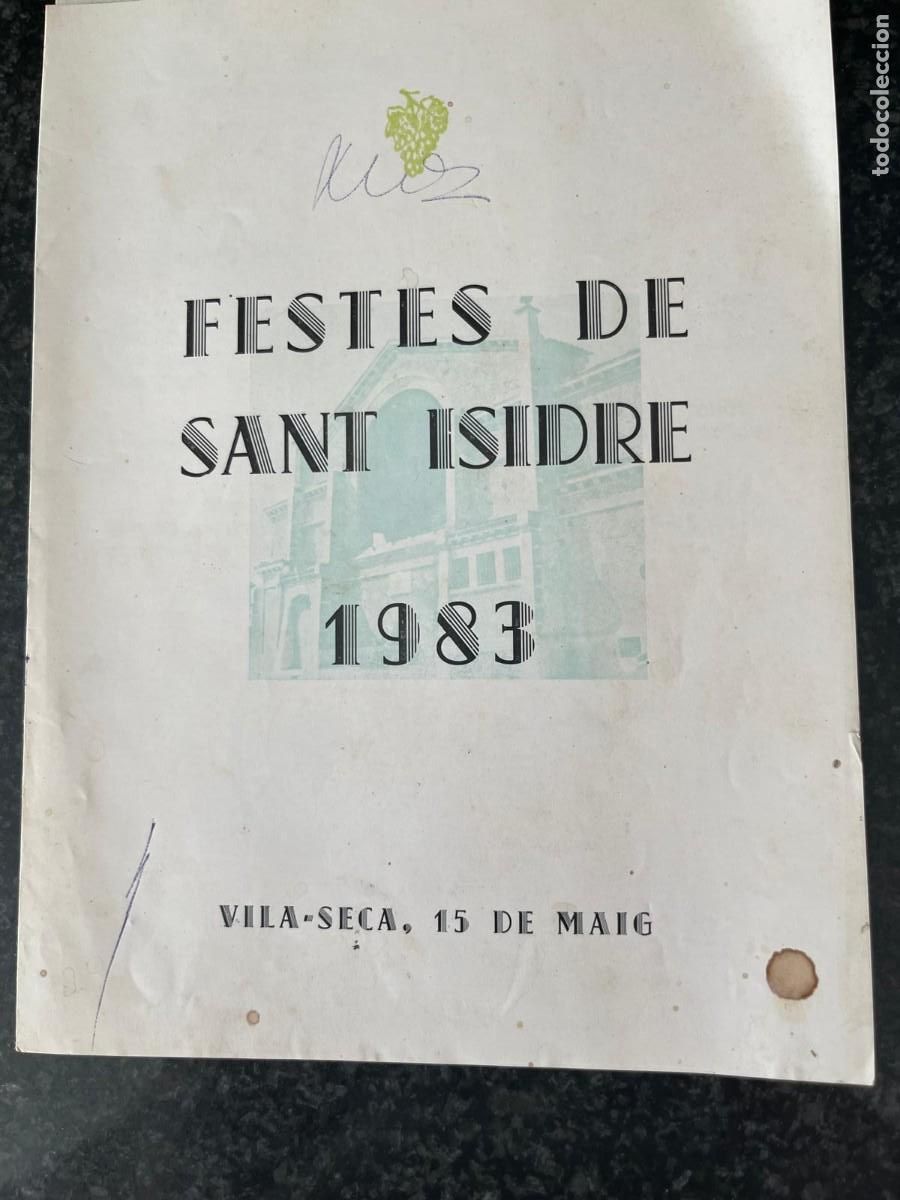 Coleccionismo: festes de Sant Isidre 1983 Vilaseca Tarragona