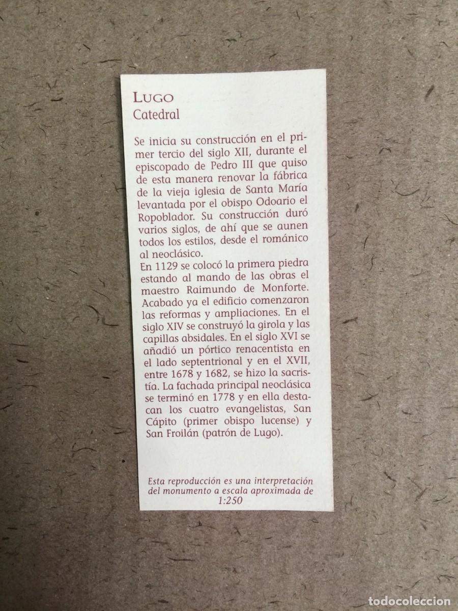Coleccionismo: R&eacute;plica pintada a mano de la Catedral de Lugo - Foto 6