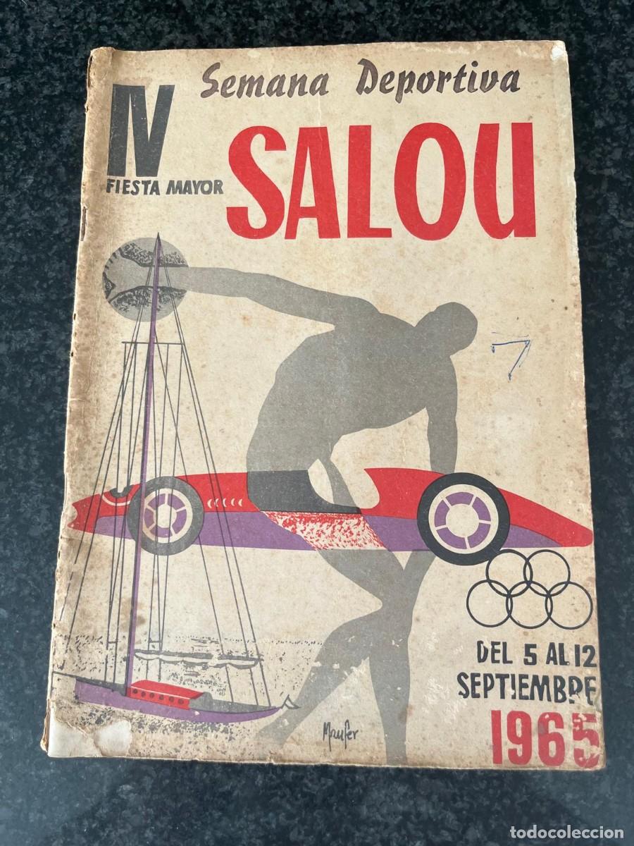 Coleccionismo: programa semana deportiva IV fiesta mayor Salou Tarragona 1965