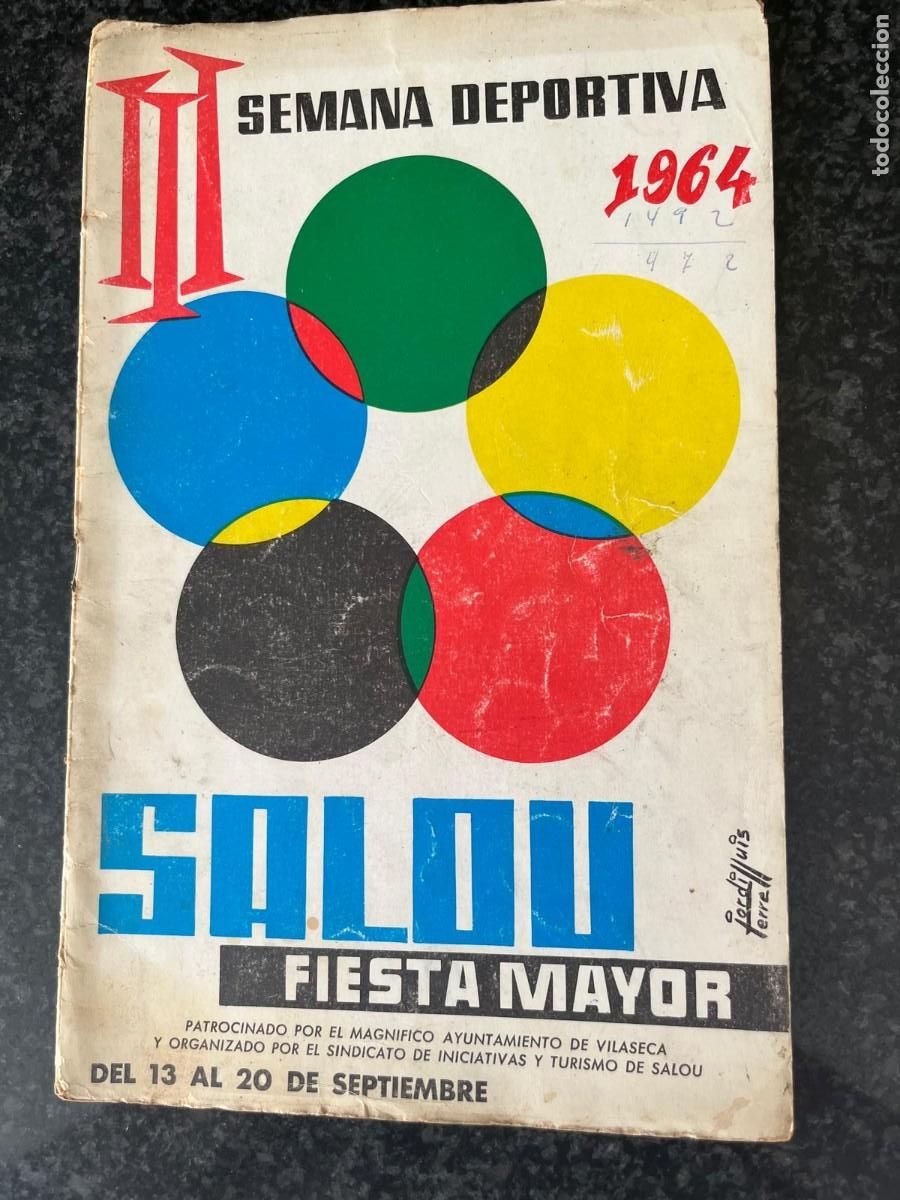 Coleccionismo: III semana deportiva fiesta mayor Salou Tarragona 1964
