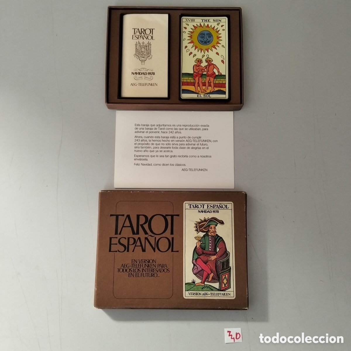 Coleccionismo: TAROT ESPA&Ntilde;OL EN VERSION AEG-TELEFUNKEN PARA TODOS LOS INTERESADOS EN EL FUTURO.....