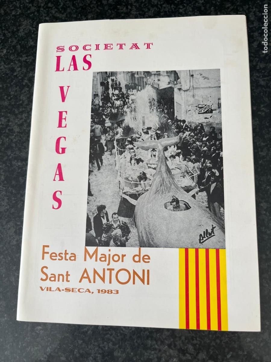 Coleccionismo: societat las Vegas Festa Major de Sant Antoni Vilaseca Tarragona 1983