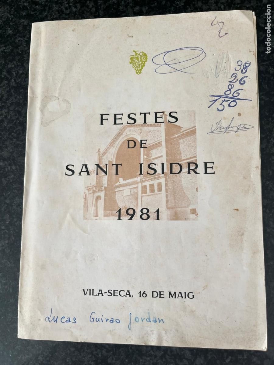 Coleccionismo: festes de Sant Isidre 1981 Vilaseca Tarragona