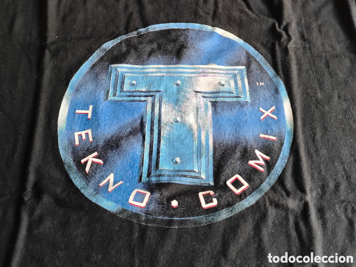 Coleccionismo: Camiseta Tecno Comix. Talla L. Color negro. A&ntilde;os 90s