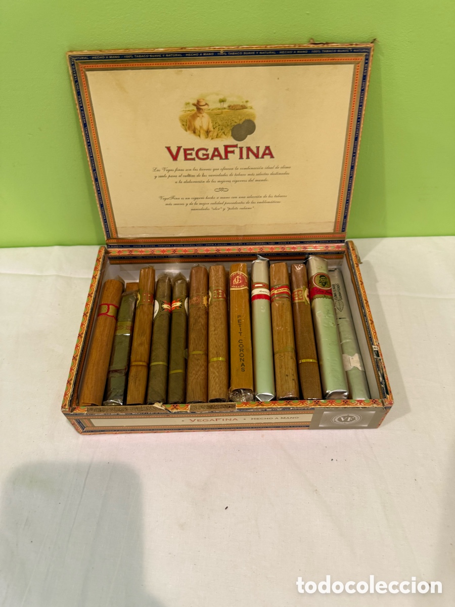 Coleccionismo: Lote de puros antiguos variados &ndash; diferentes marcas y formatos con caja VegaFina