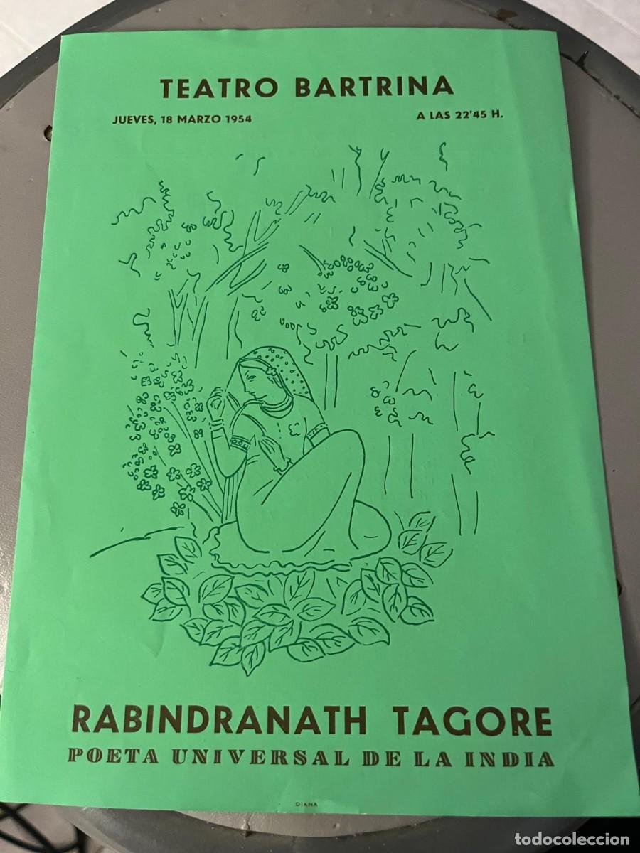 Coleccionismo: TEATRO BARTRINA RABINDRANTH TAGORE CENTRO LECTURA REUS 1954