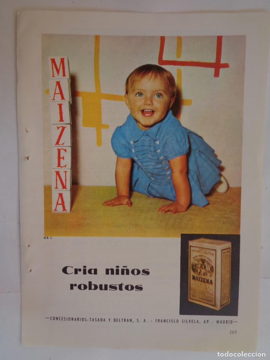 Colecionismo: HOJA DE REVISTA CON ANUNCIO DE MAIZENA . A&Ntilde;OS 50