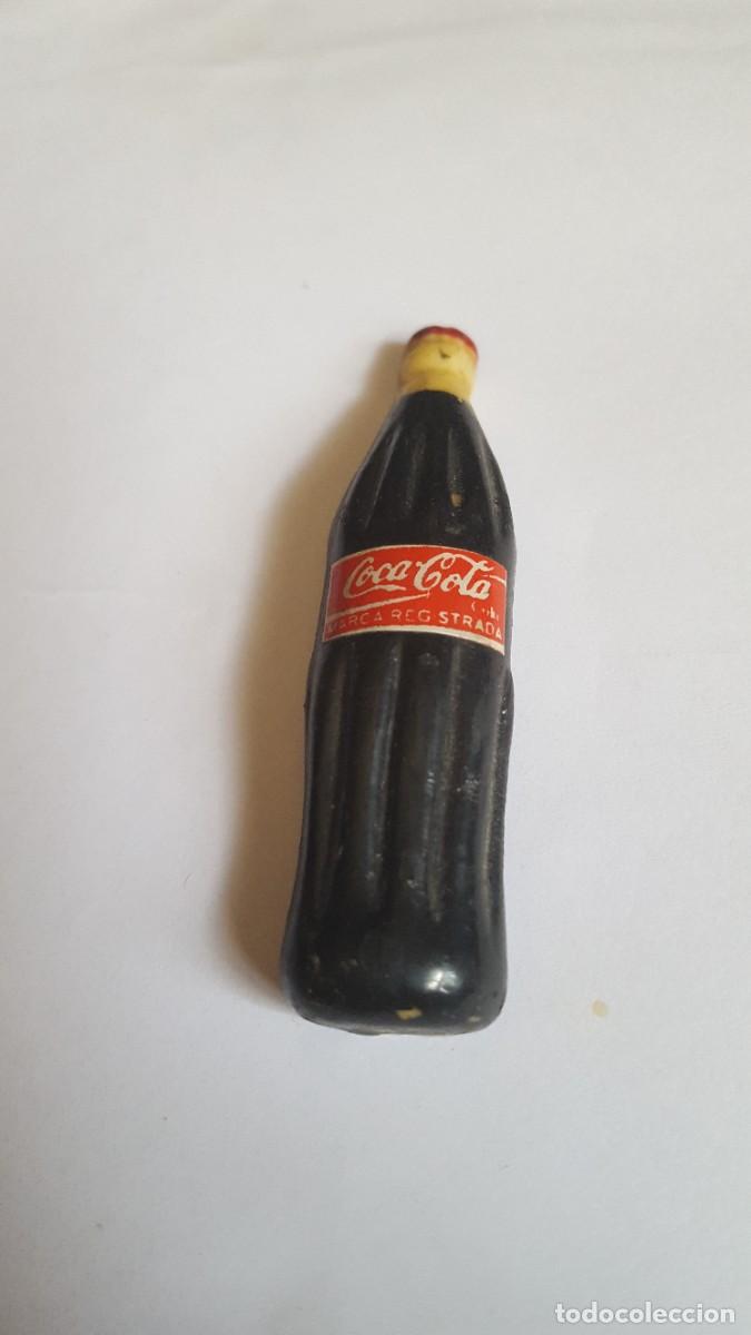 Coleccionismo: Im&aacute;n para nevera, botell&iacute;n/botella de Coca Cola.