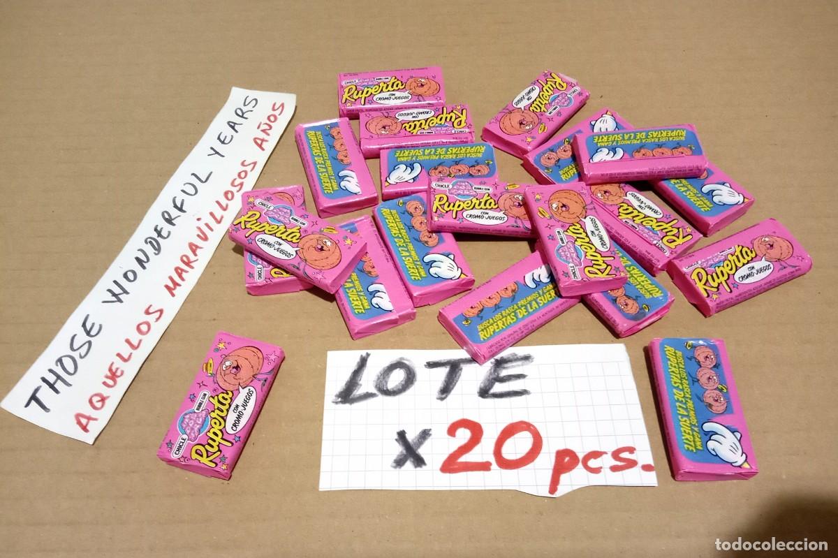 Coleccionismo: CHICLE CHICLES CHEWING GUM SIN ABRIR LA RUPERTA TV UN DOS TRES 1991 CROMO JUEGOS SET x20 PRECIO FIJO