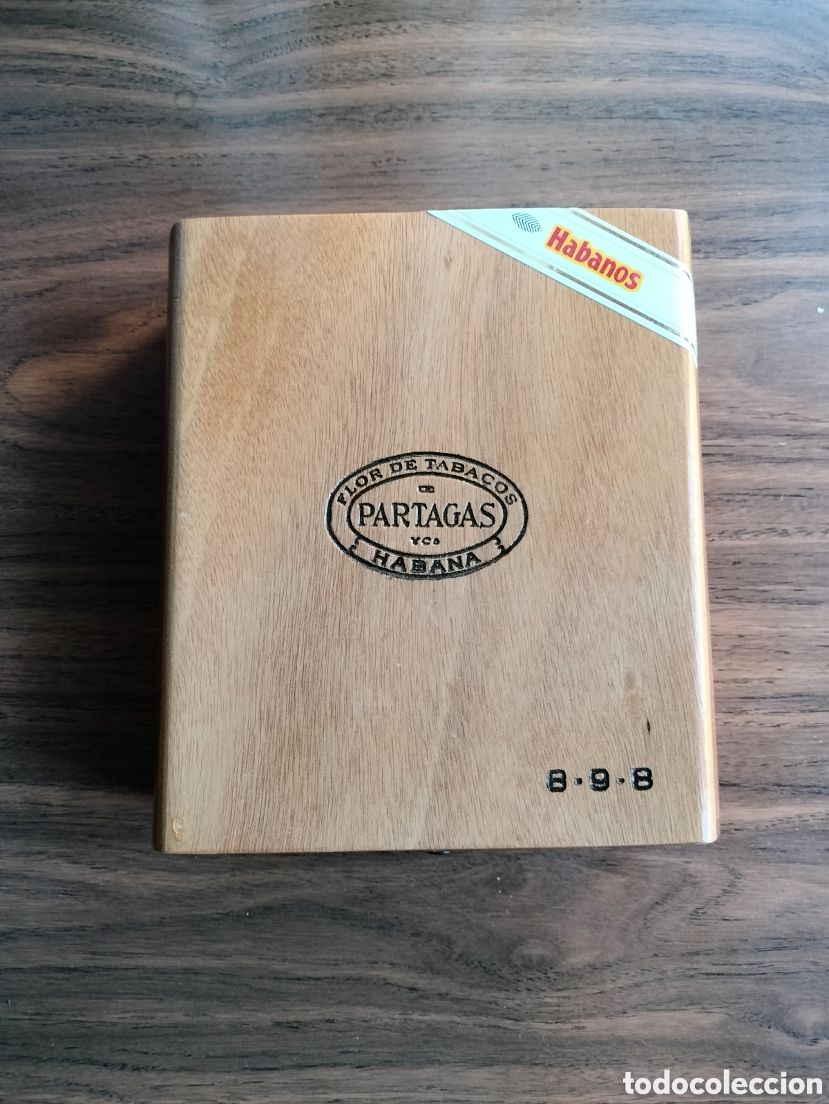 Coleccionismo: Caja de puros PARTAGAS. Flor de tabacos. Habana. Mod. 898
