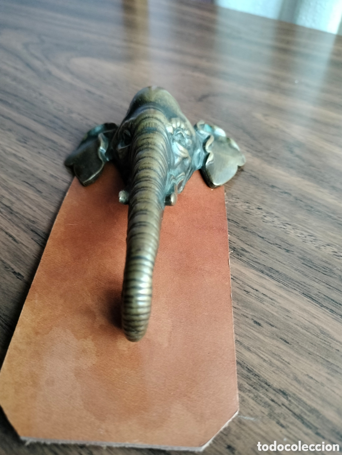 Coleccionismo: Cabeza Elefante, bronce. - Foto 5