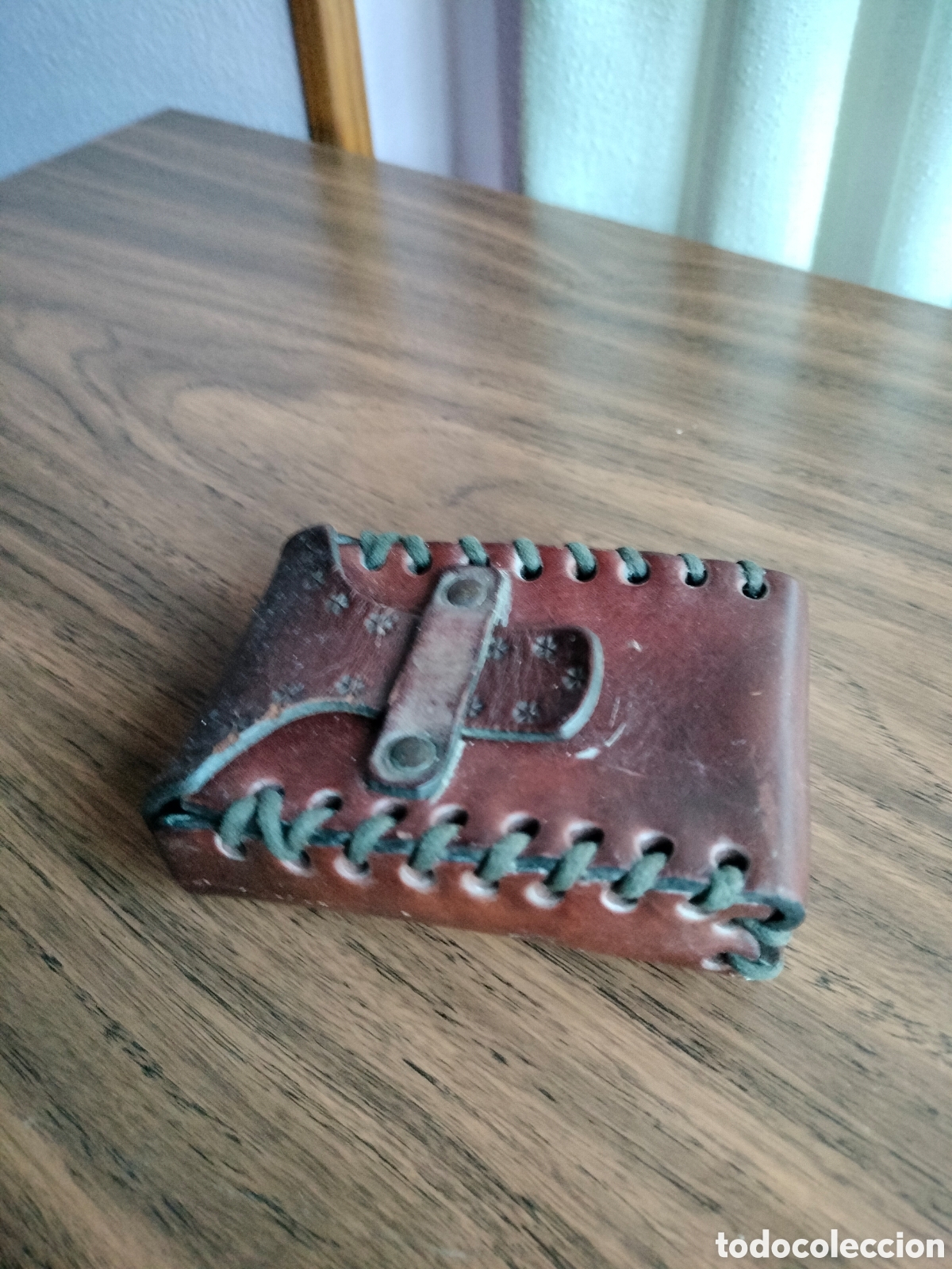 Coleccionismo: Funda de cuero. Artesan&iacute;a. - Foto 2