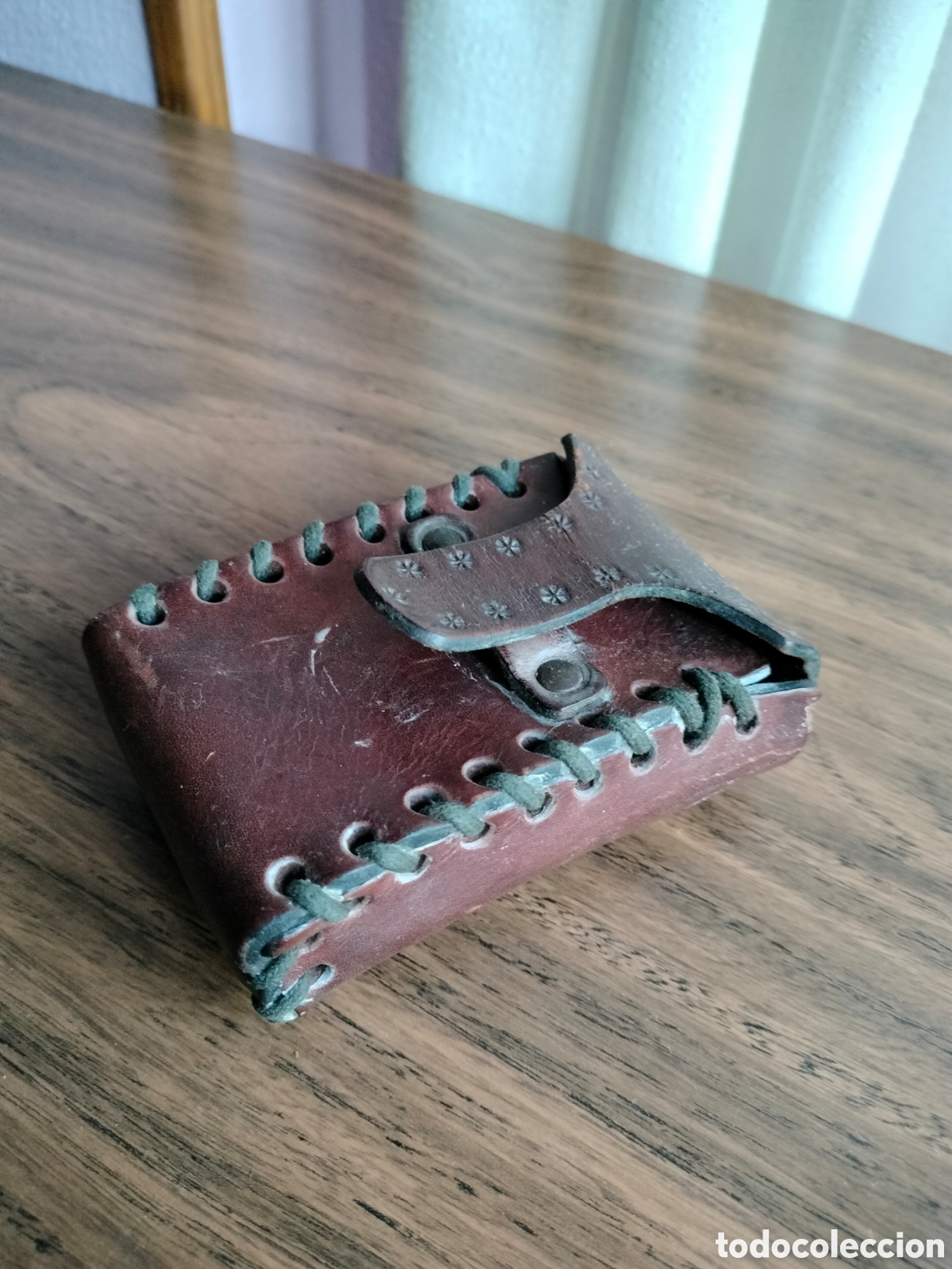 Coleccionismo: Funda de cuero. Artesan&iacute;a. - Foto 3