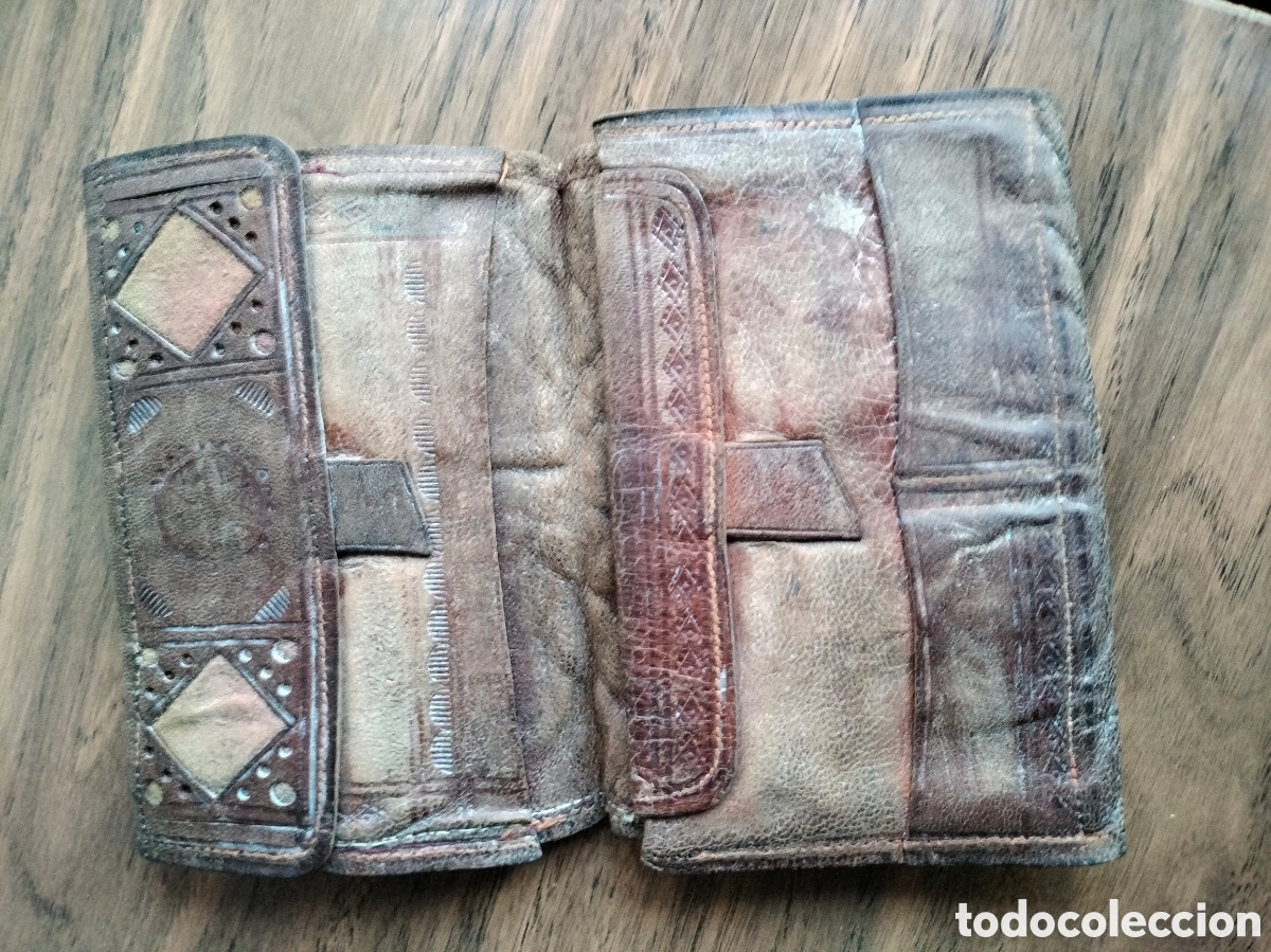 Coleccionismo: Antigua cartera de piel. - Foto 2