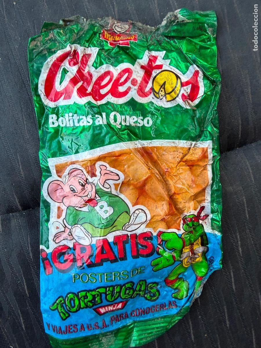 Coleccionismo: Envoltorio cheetos tortugas ninja