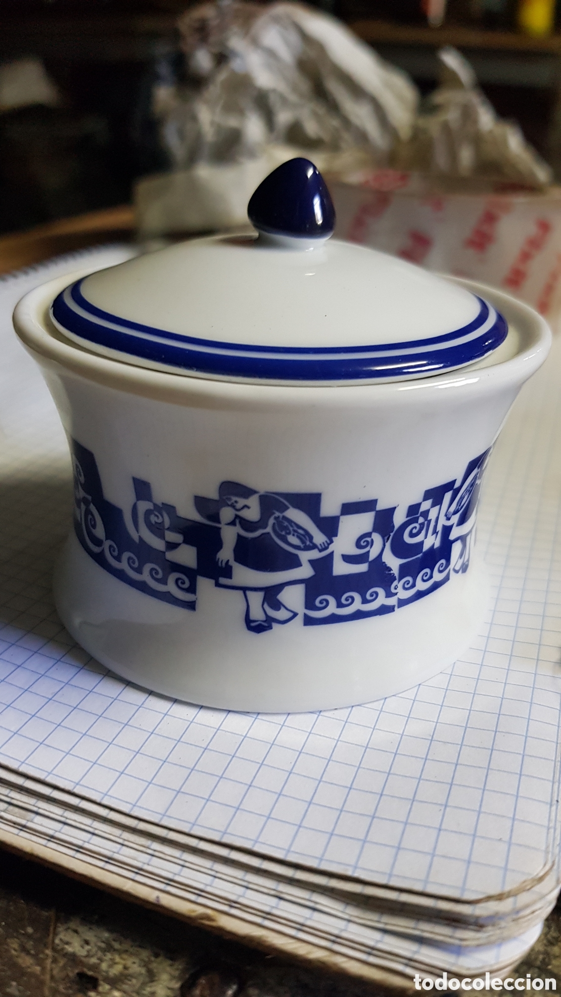 Coleccionismo: Azucarero Porcelana Galos