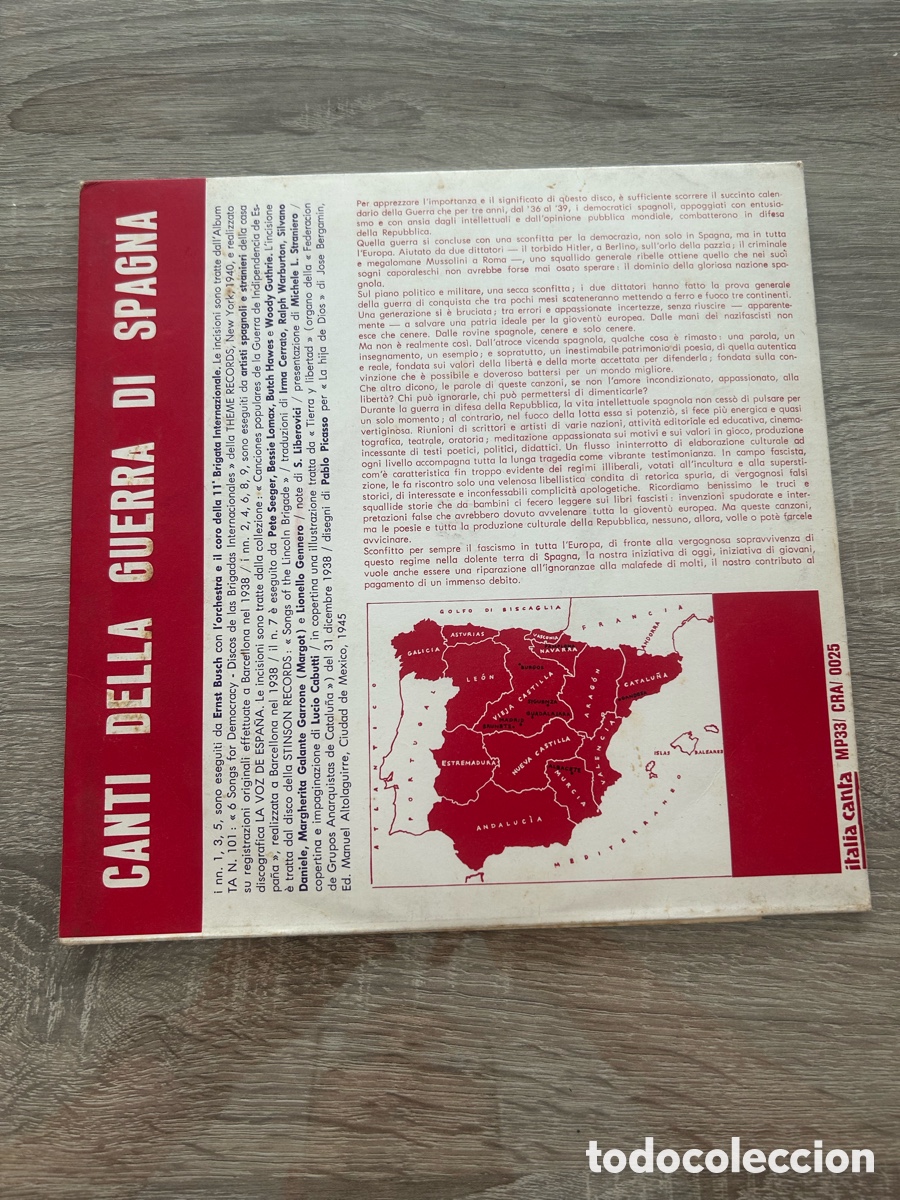 Coleccionismo: Disco de vinilo cantos de guerra - Foto 8
