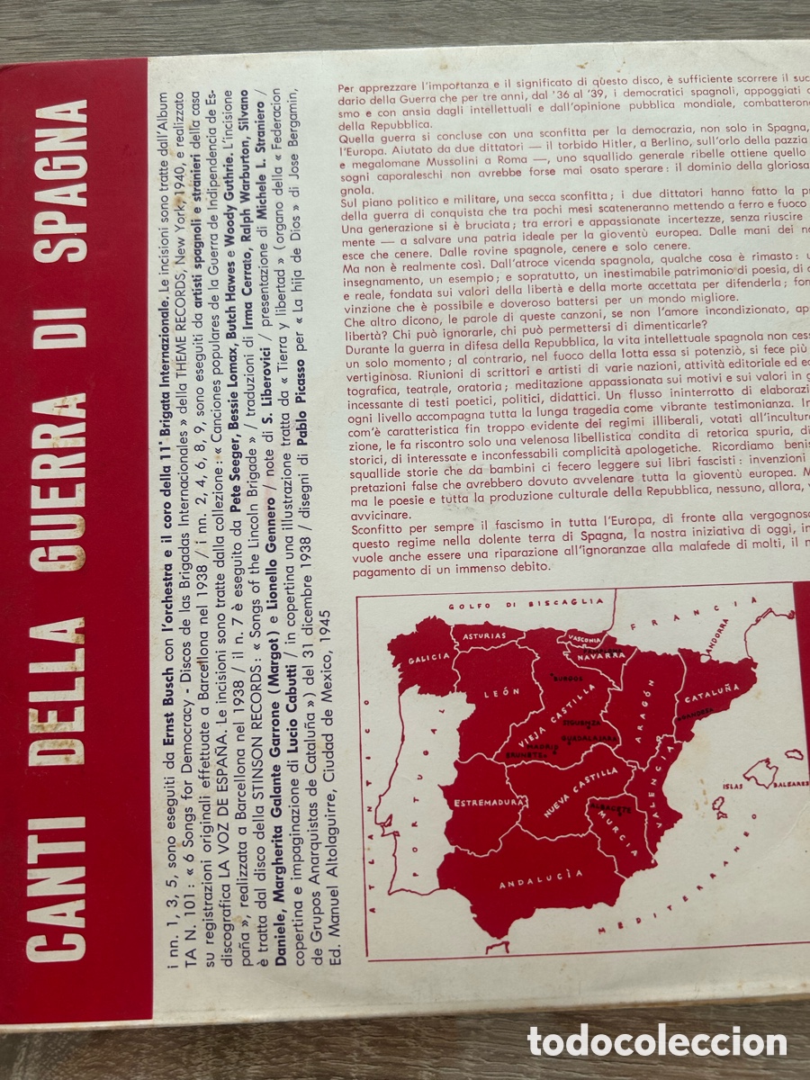 Coleccionismo: Disco de vinilo cantos de guerra - Foto 10