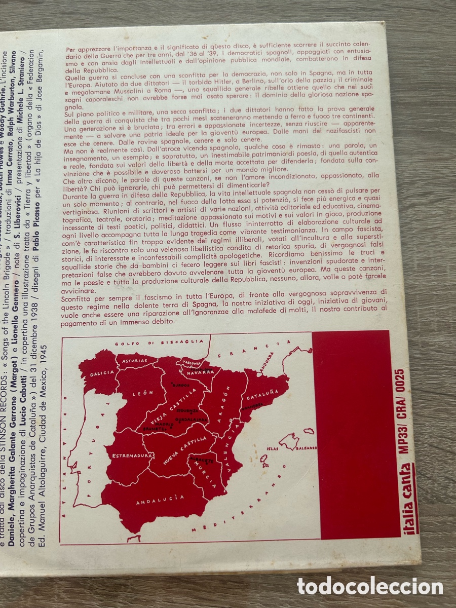 Coleccionismo: Disco de vinilo cantos de guerra - Foto 11