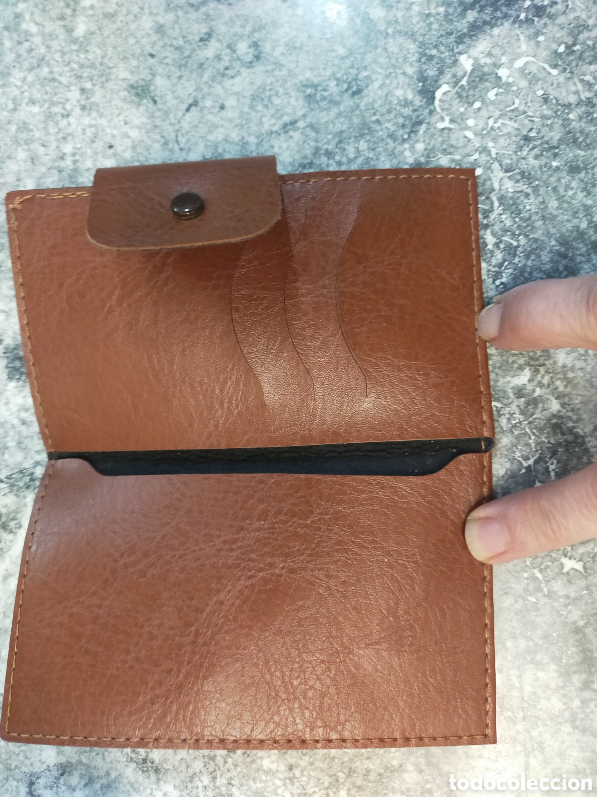 Coleccionismo: Billetera Lotus marr&oacute;n - Foto 5