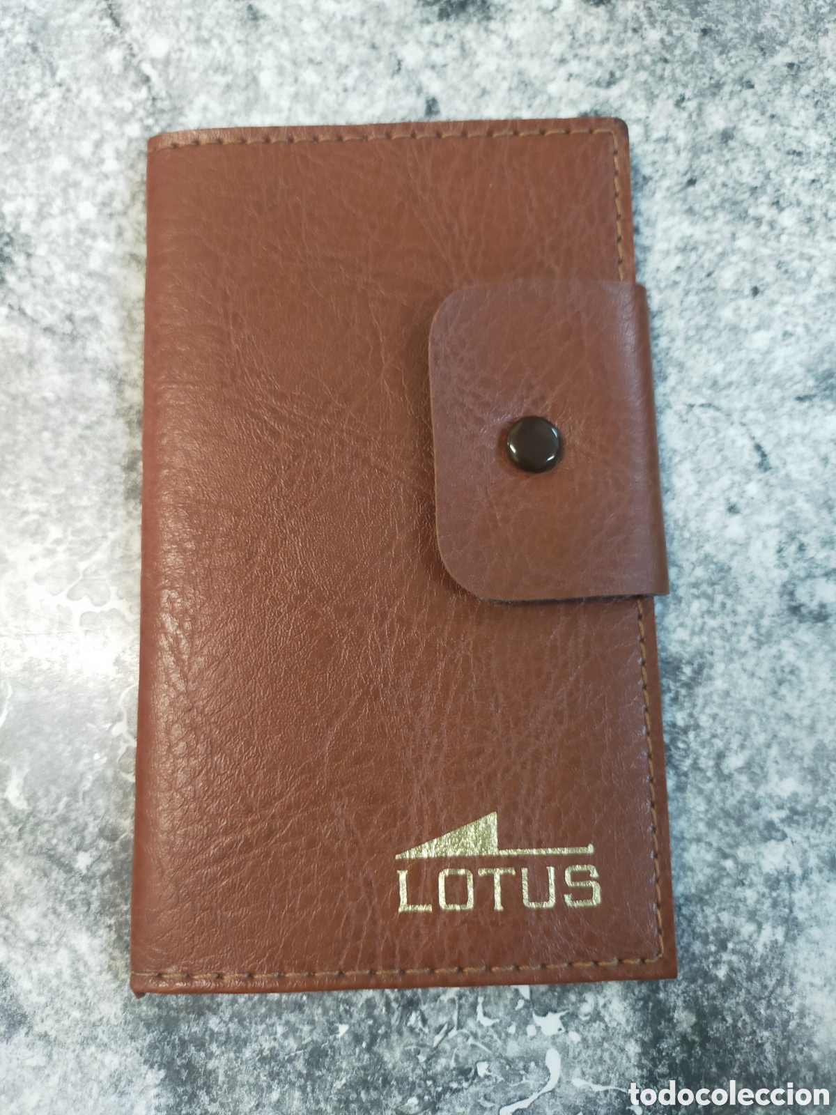 Coleccionismo: Billetera Lotus marr&oacute;n
