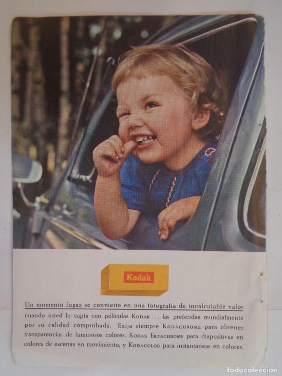 Coleccionismo: HOJA DE REVISTA CON ANUNCIO DE KODAK . A&Ntilde;OS 50