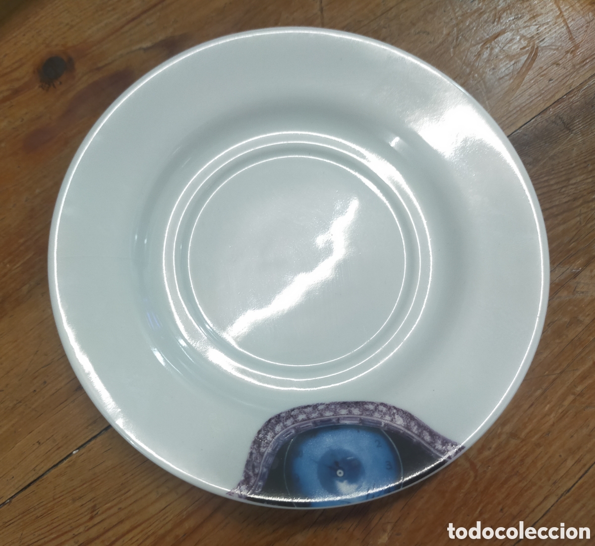 Coleccionismo: Plato porcelana &rdquo;el ojo del tiempo&rdquo; Salvador Dal&iacute;