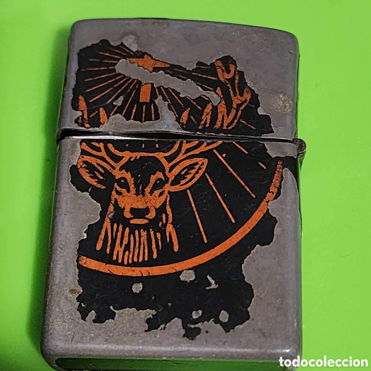 Coleccionismo: Mechero Encendedor J&auml;germeister Estilo Zippo Retro Metal Colecci&oacute;n - Tipo Trinchera Gas Recargable V