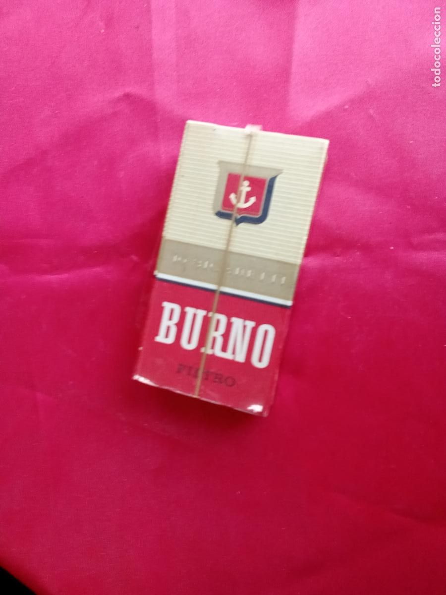 Coleccionismo: Caja cigarrillo Burno sin abrir, tabaco cigarrillos. Caja tabaco